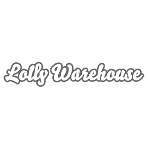 Lolly Warehouse logo, a confectionery retailer.
